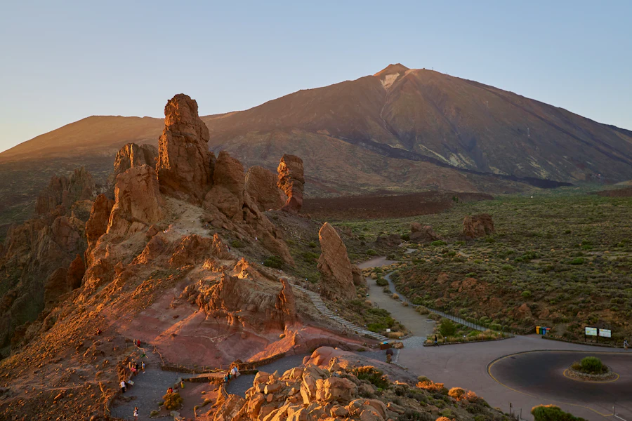 Les Roques de García et la route du parc national, au pied du Teide
