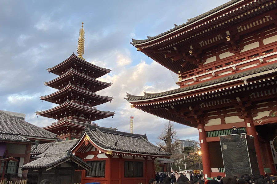 La pagode du temple Sensō-ji, à Asakusa